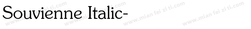 Souvienne Italic字体转换